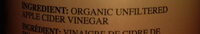 Certified organic apple cider vinegar - Ingredients - en