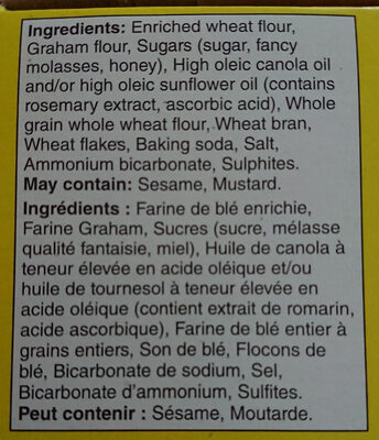 biscuits graham miel - Ingredients