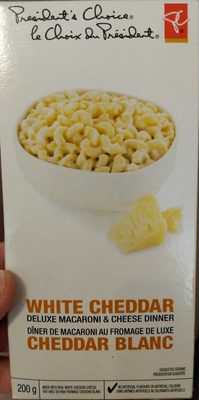 Presidents choice white cheddar deluxe macaroni - Product - en