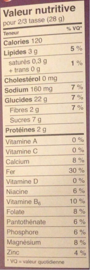 Croque Cannelle Churros - Nutrition facts - fr