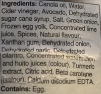 Avocado Goddess - Ingredients - en