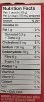 Cup a soup - Nutrition facts - fr