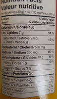krit - Nutrition facts - fr