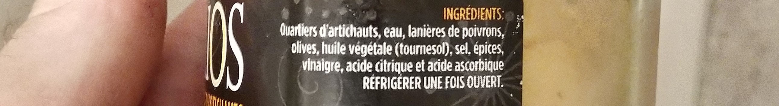 Salade d'artichauts - Ingredients - fr