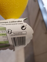 Jus de citron biologique - Recycling instructions and/or packaging information - fr