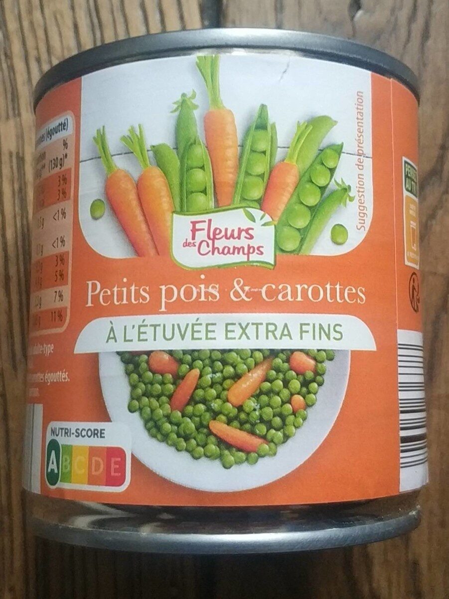 Petits pois et carottes à l'étuvée extra fins - Product - fr