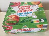 Purée de fruits pomme pêche abricot sans sucres ajoutés - Product - fr