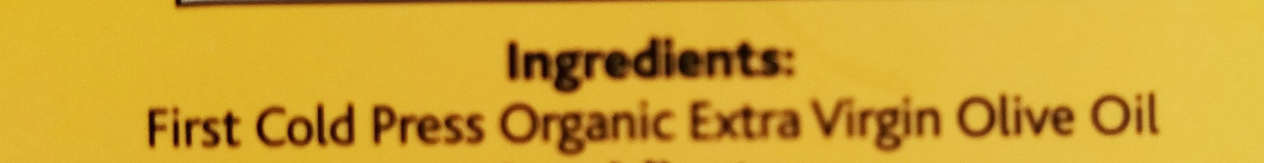 Extra virgin olive oil - Ingredients - en